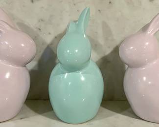 (3) Crate & Barrel Rabbits