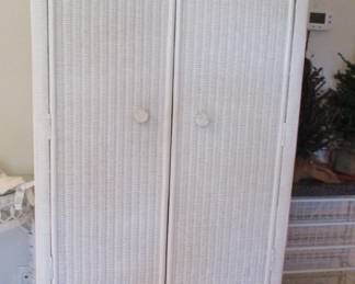 Wicker Armoire