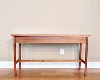 CONTEMPORARY SOLID WOOD CONSOLE TABLE - TWO DRAWERS - ENTRY TABLE - SOFA TABLE