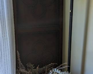 Room Divider and Galvanized Bucket