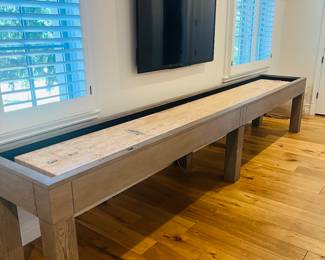Incredible 14 foot long shuffleboard our clients spent thousands of dollars on this