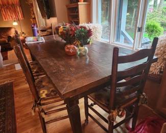 Teak Table and Dining Chairs