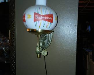 There are 2 matching Budweiser lamps