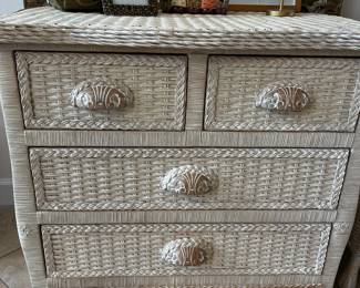 Small wicker chest