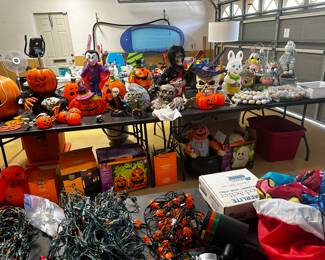 Halloween decor & lights