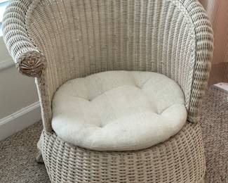 Wicker rattan chair