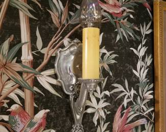 Pewter wall sconce - two available 