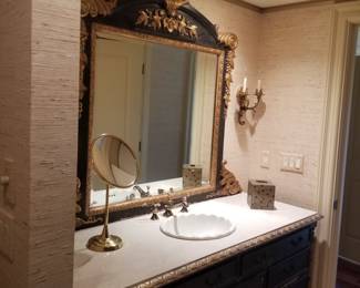 Bath vanity mirror & lights