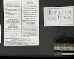 Queen sleeper sofa and sectional mfg. by Huntington House March 2023! NOTE: couch is navy, although it looks gray in this photo