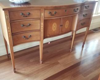 Exquisite inlaid sideboard