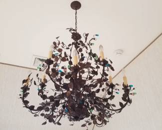 Bejeweled chandelier