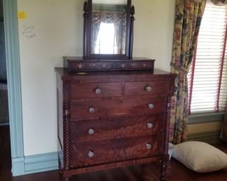 Tall chest with mirror