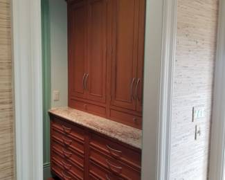 Kitchen pantry & storage. Wood-Mode kitchen cabinetry