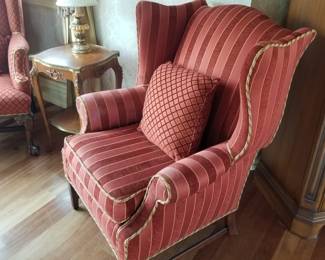 Traditional wingback arm chair