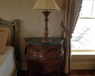 Nightstand - two available; table lamps