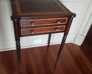 Lovely inlaid two drawer table