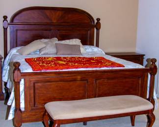 King size bed and elegant bedframe 