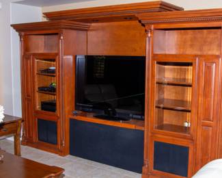 Beautiful wooden entertainment system