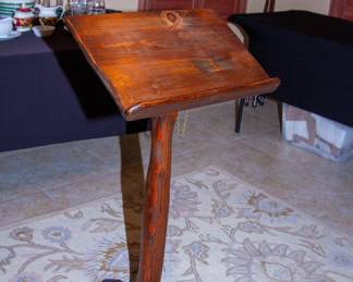 Wooden pedestal 