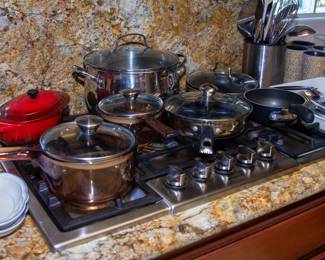 Assortment of pots and pans 