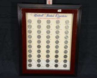United States quarters display 