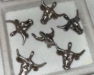 Vintage sterling Texas charms
