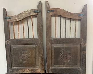 Found at Playing Hookey Antiques, Antique Saloon Door Style shutters
