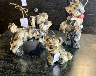 c.1950's Spaghetti-Ware Terriers, ITALY