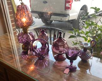 Amethyst FENTON glassware