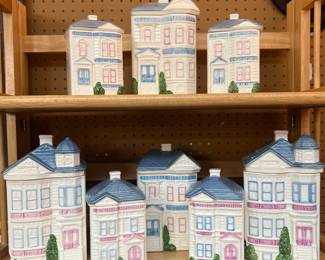 Found at Playing Hookey Antiques, Vintage Large House Canister Set 
