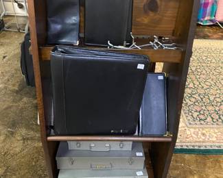 Leather Executive Binders and Metal Storage Boxes