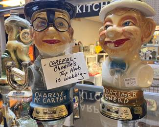 Charlie Chaplin and Mortimer Snead Decanters