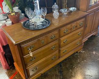 c1950's Solid Maple 6 Drawer Chest 