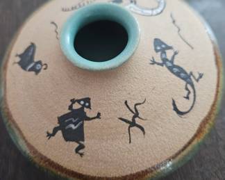 Sand Painted Pottery