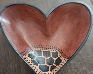 Wooden Hand Painted Heart