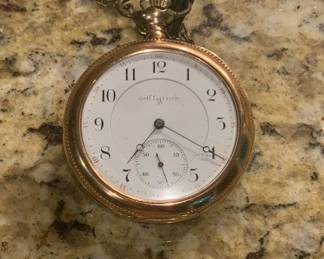 Working Elgin 14K US Assay Pocket Watch 