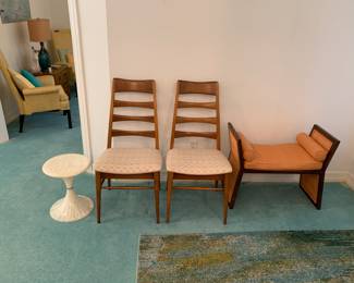 Bench-Erwin/Lambeth
Chairs-Heywood Wakefield
