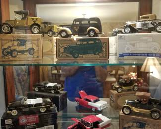 Nice collection of Ertl Vandy collector cars.