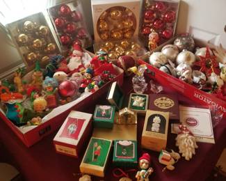 Vintage Christmas ornaments 