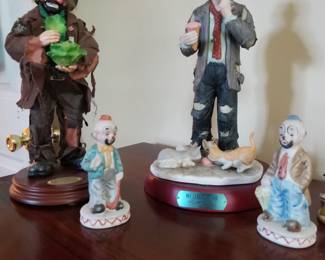 Nice collection of Emmett Kelly clowns. 