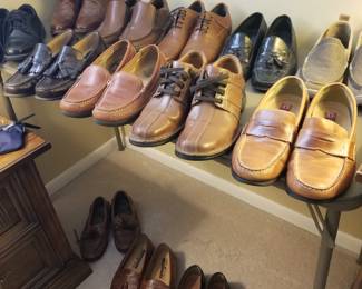 Very nice selection of size 8 men's shoes. 