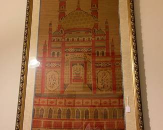 Tan Mahal Painting on Straw