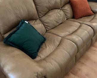 Really nice Leather sofa with recliners