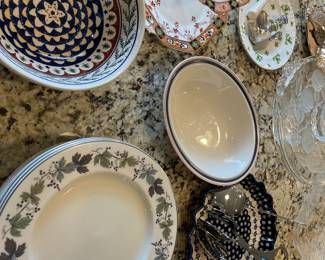 Service dishes (Portugal), Royal Doulton china plates, and more