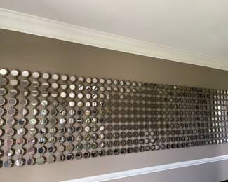 "Circles" mirror and metal - 4 panels available