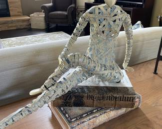 Another view of the metal sculpture