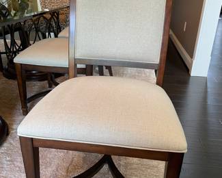 side chairs - linen dining chairs