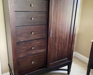 Wardrobe cabinet 6 drawers and more on right side with shelves