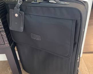 Travel Pro - canvas and leather suitcase