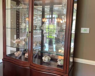 China hutch with lower cabinet by Bernhardt